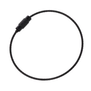 Cavo Acciaio Portachiavi - Nero