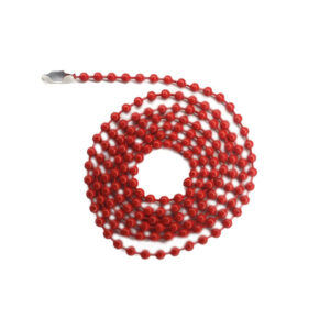 Collana a Pallini Rossa per piastrina militare dog tags