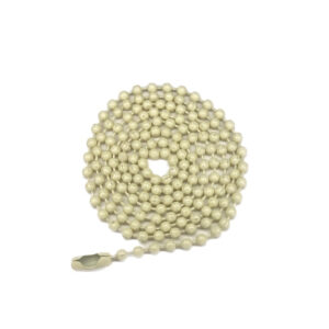 Collana a Pallini Beige per piastrina militare dog tags