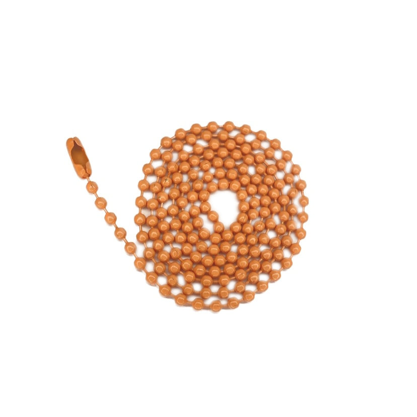 Collana a Pallini Arancione per piastrina militare dog tags