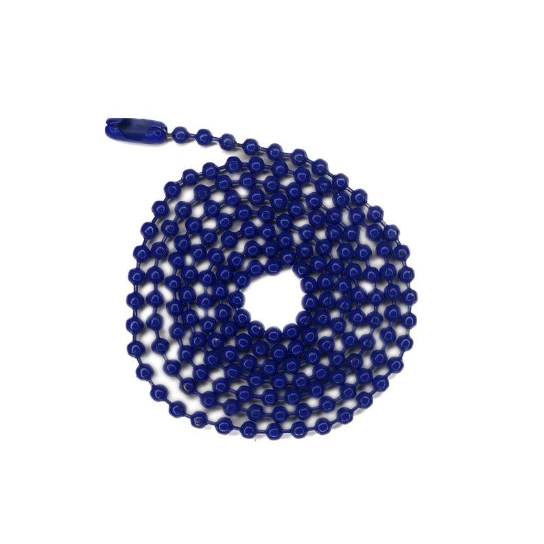 Collana a Pallini blu per piastrina militare dog tags