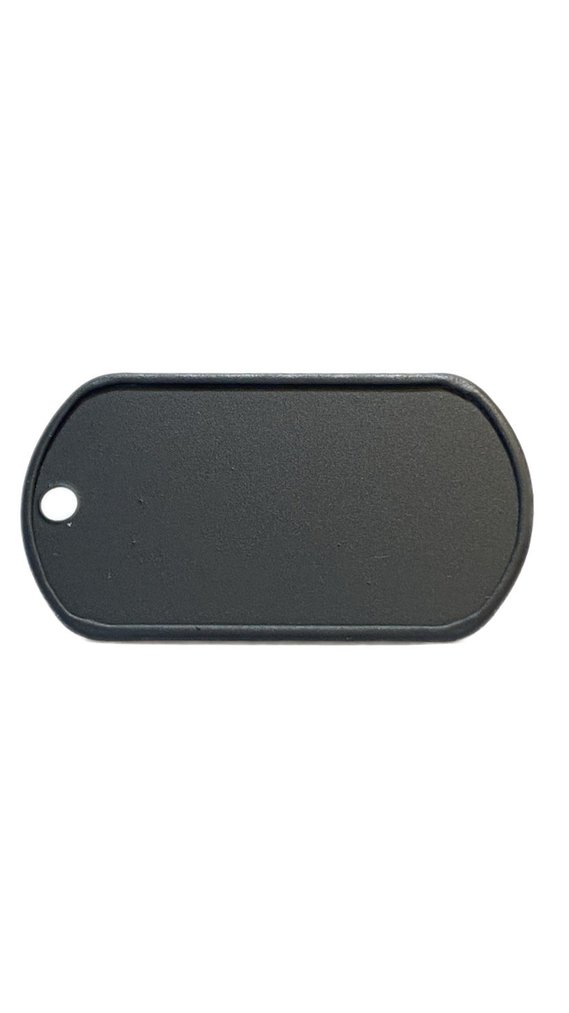 Piastrina Militare NERO OPACO
