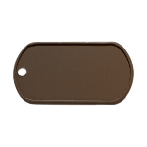 Piastrina Militare MUD BROWN