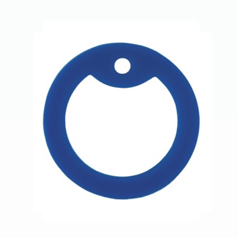 Gommino silenziatore Blu per piastrine dog tags