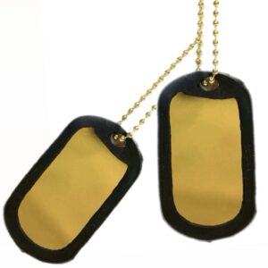 Set 2 Piastrine Militari - Oro