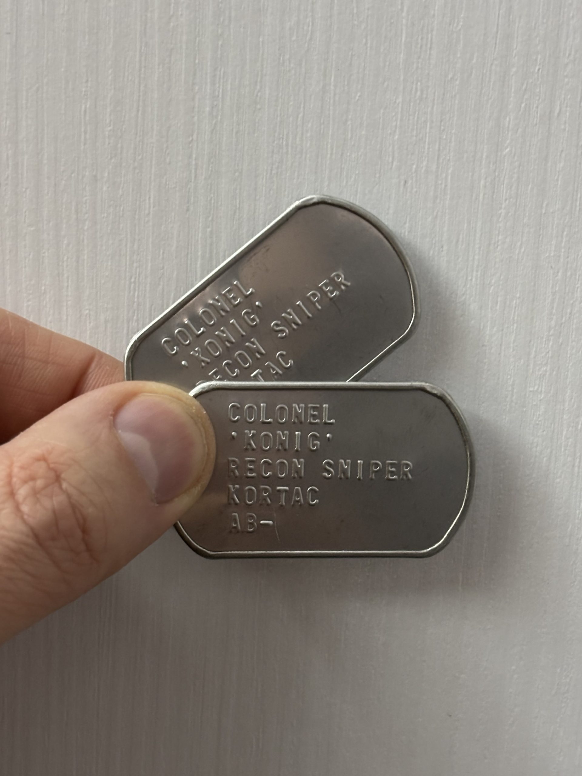 COD Konig Call of Duty Dogtag piastrine militari