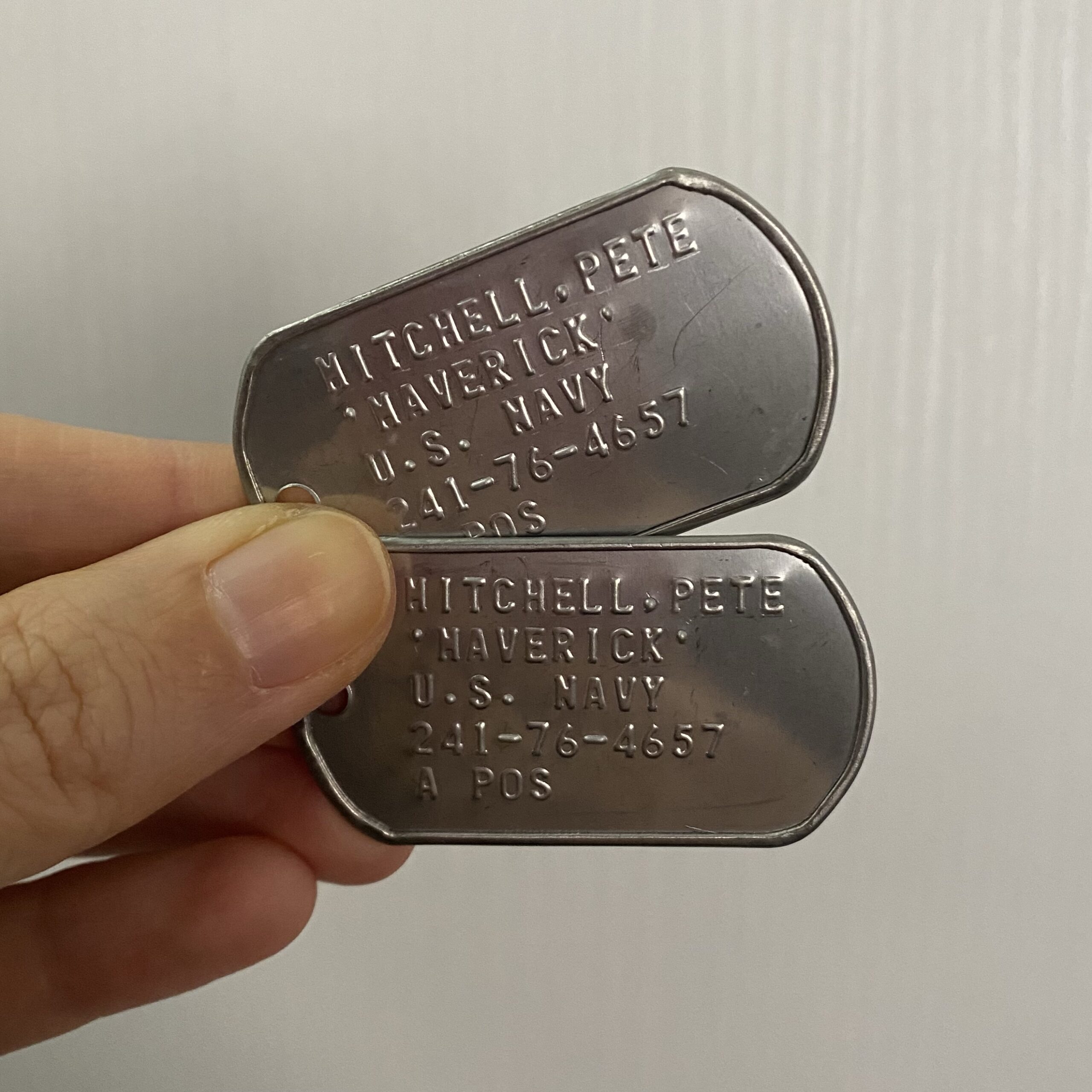 TOP GUN - Piastrine DogTags MAVERICK
