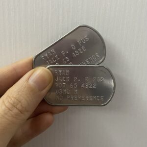 piastrine dog tags Jack Ryan serie TV