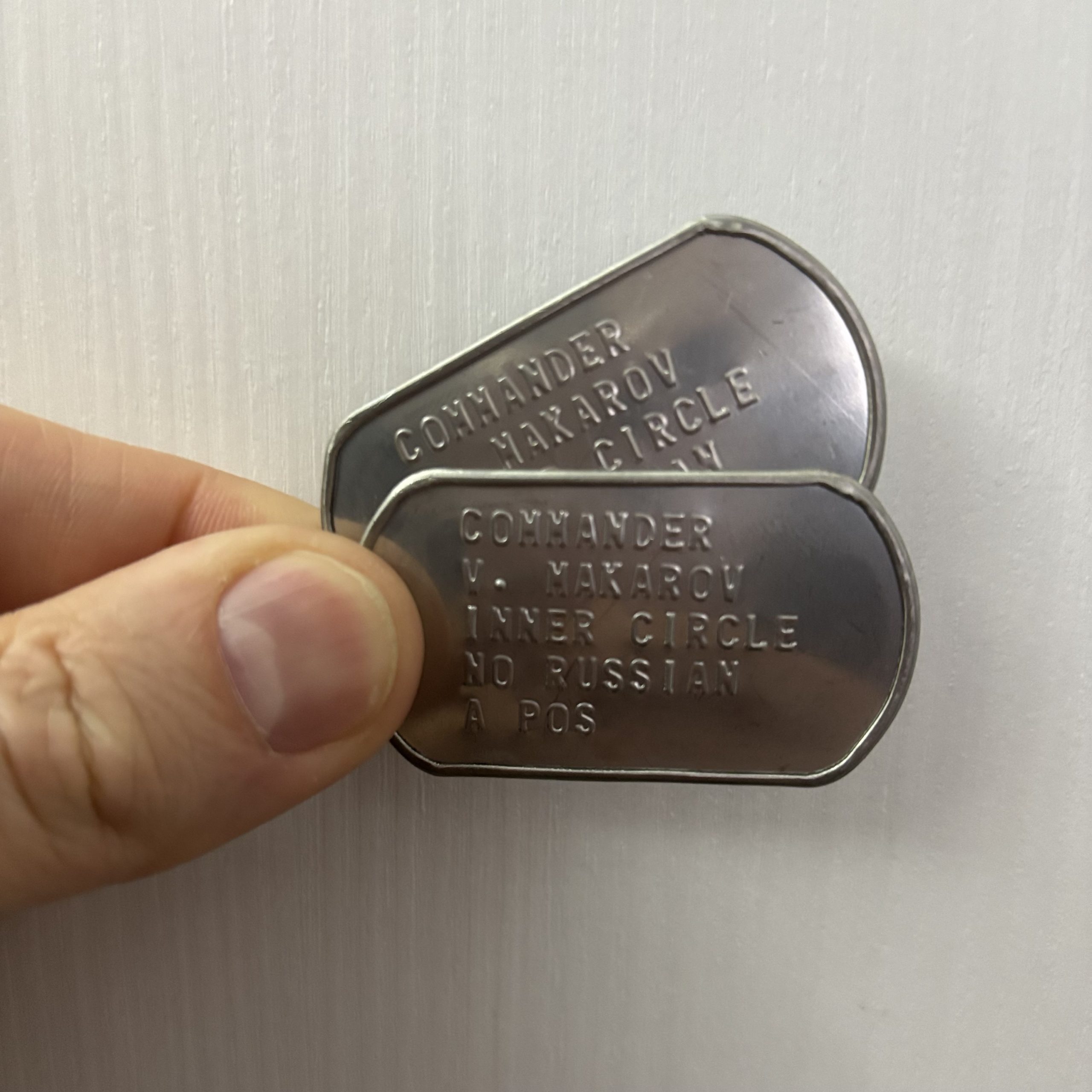 CALL OF DUTY - Piastrine DogTags MAKAROV