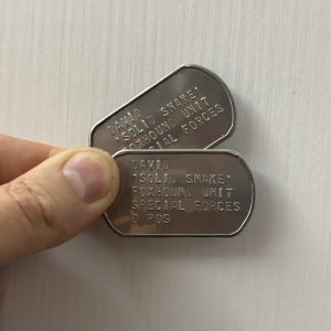 Dogtag Metal gear SOLID SNAKE