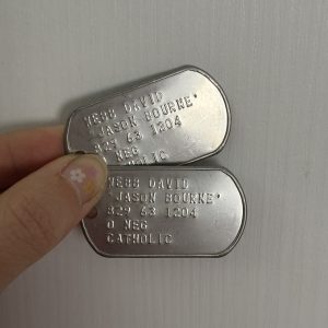 dogtag Jason Bourne Webb David piastrine militari