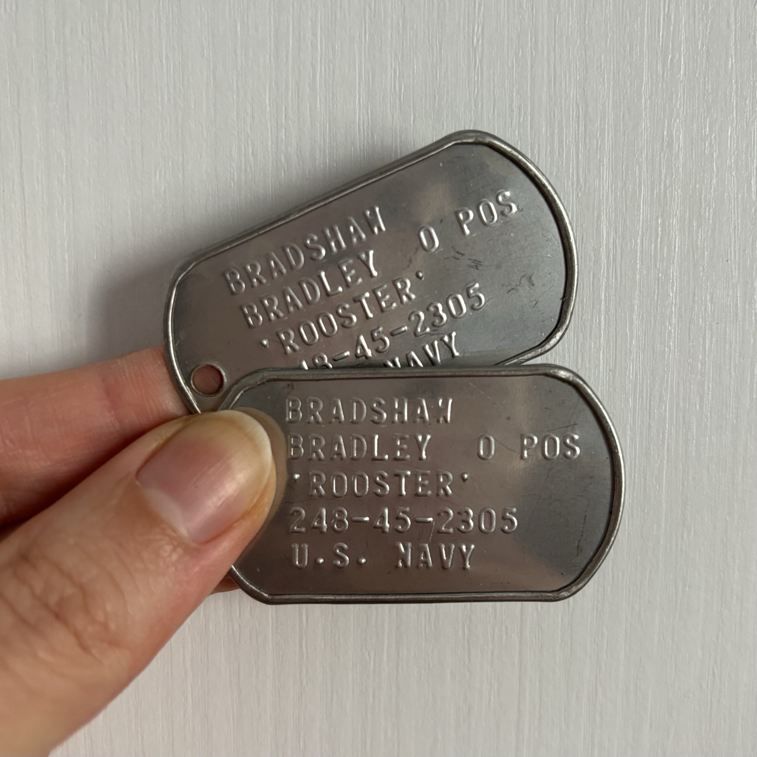 TOP GUN - Piastrine DogTags ROOSTER