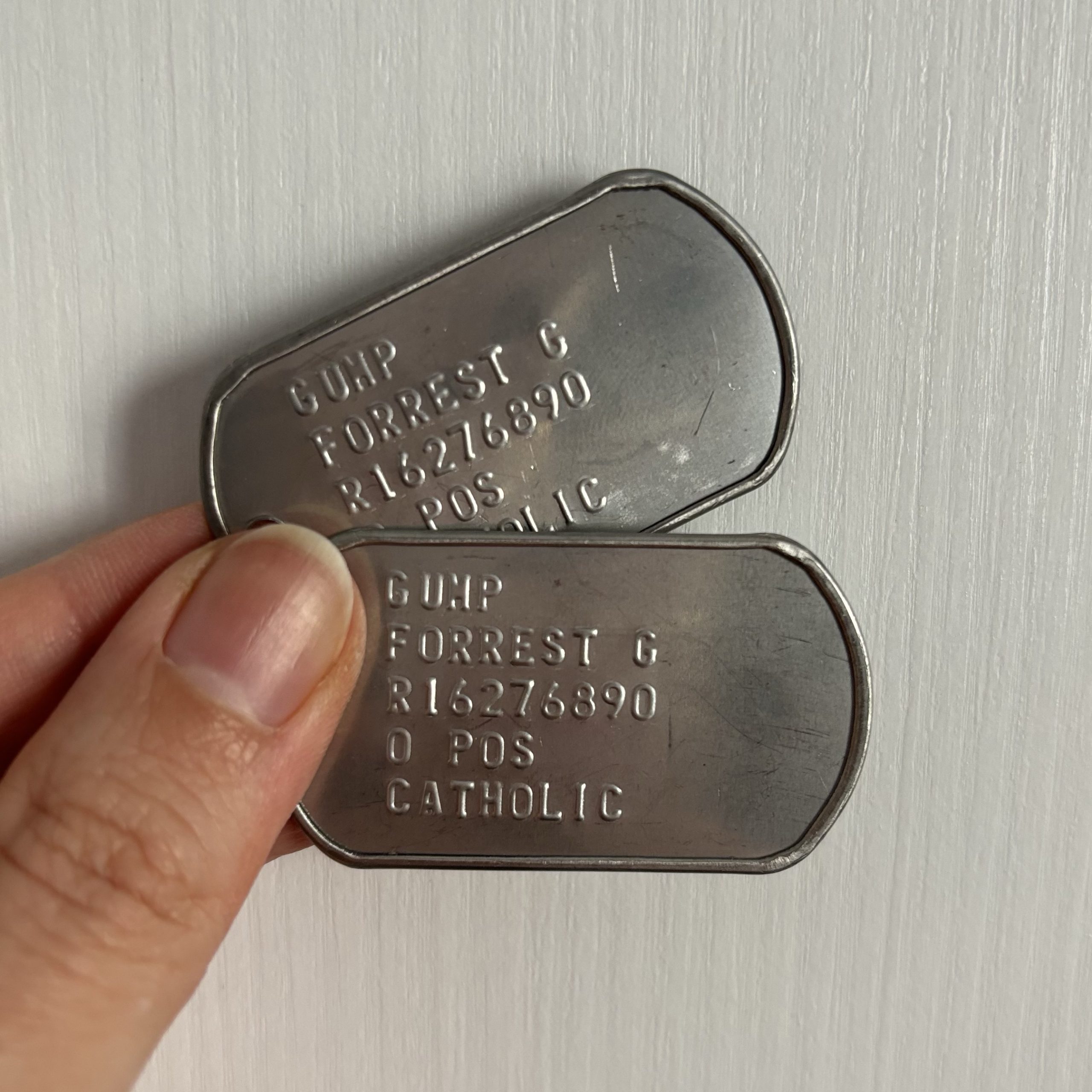FORREST GUMP - Piastrine DogTags