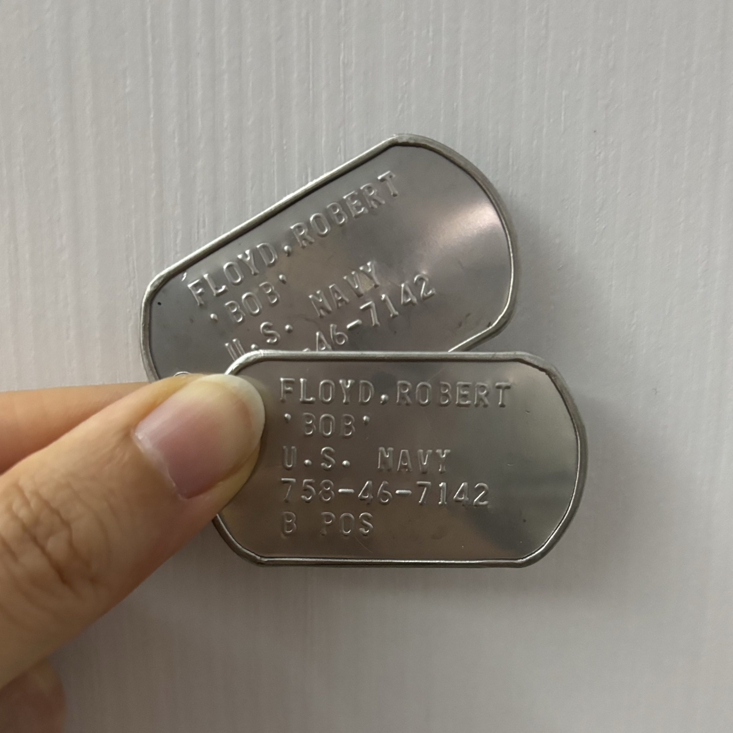 TOP GUN - Piastrine DogTag BOB