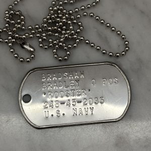 Collana piastrine militari Rooster top gun