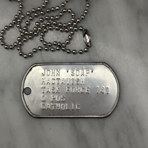 Collana SOAP piastrine john soap mactavish call of duty
