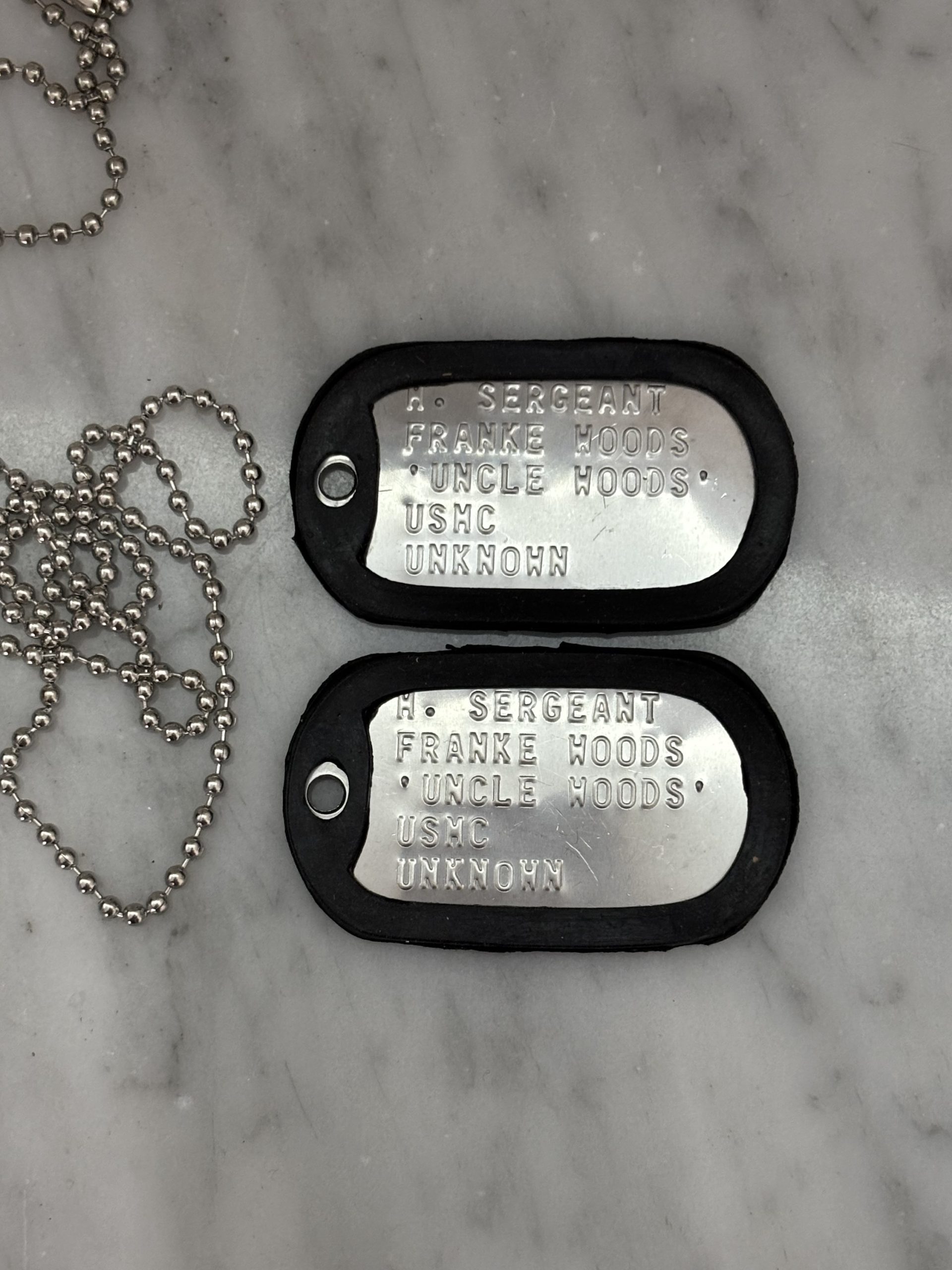 Dogtag Franke Woods Unclse Woods Call Of Duty COD