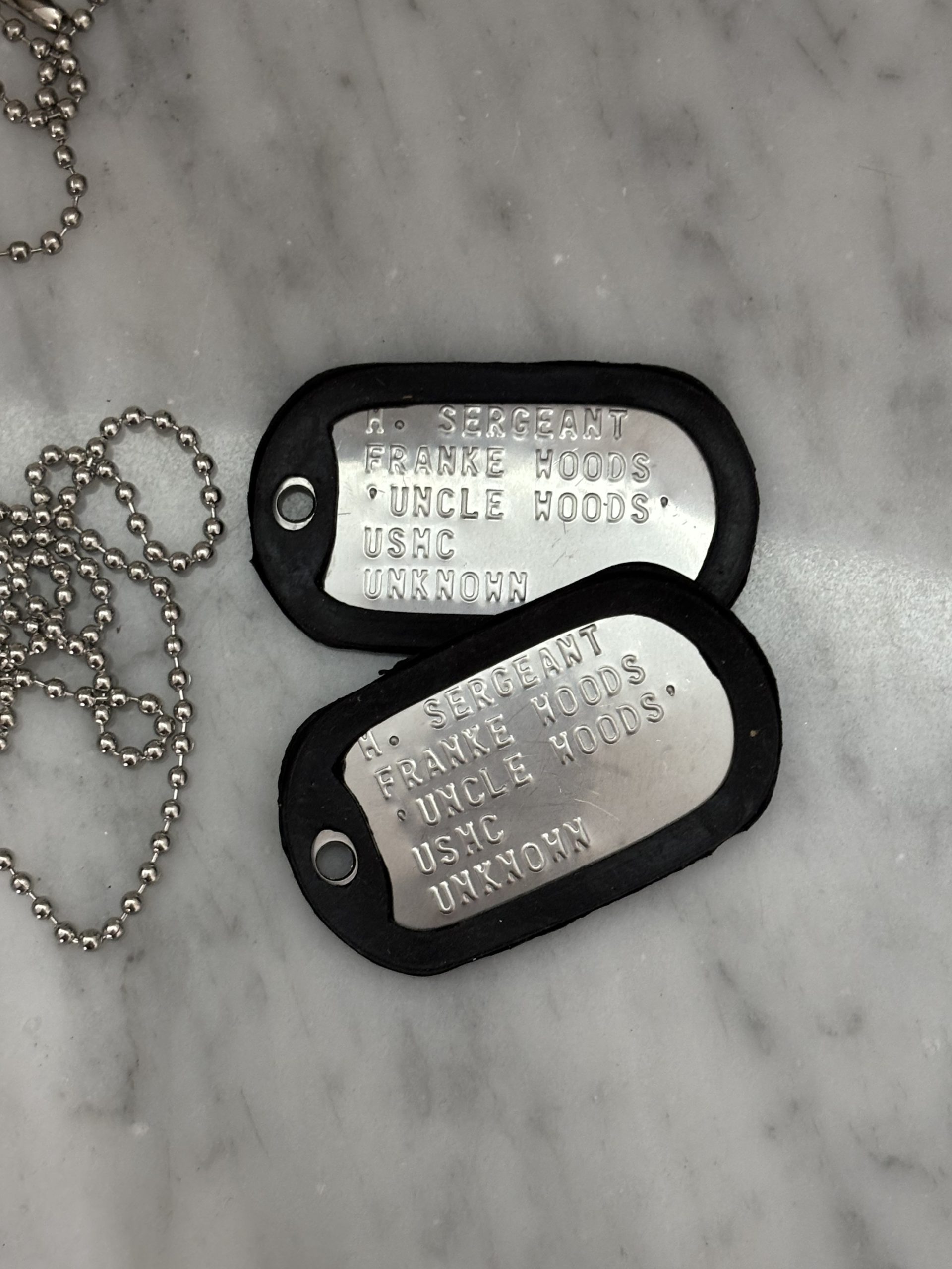 Dogtag Franke Woods Unclse Woods Call Of Duty COD