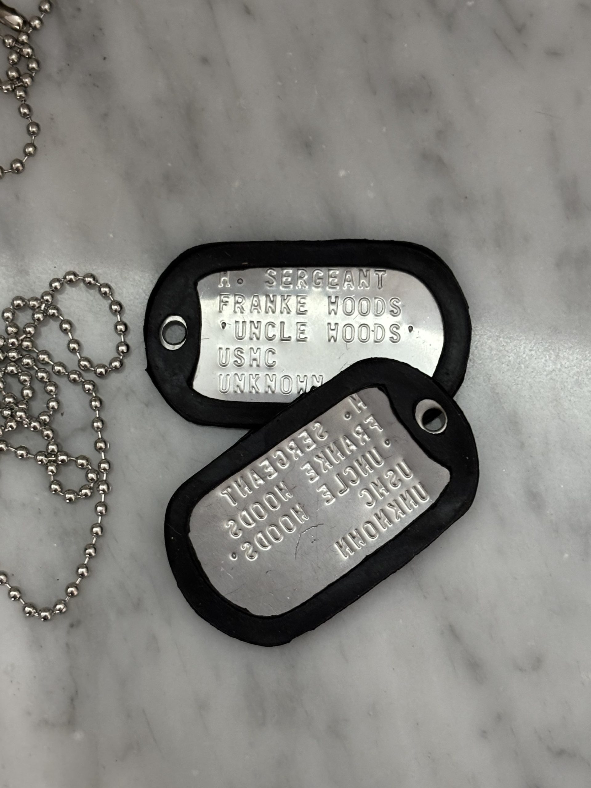 Dogtag Franke Woods Unclse Woods Call Of Duty COD