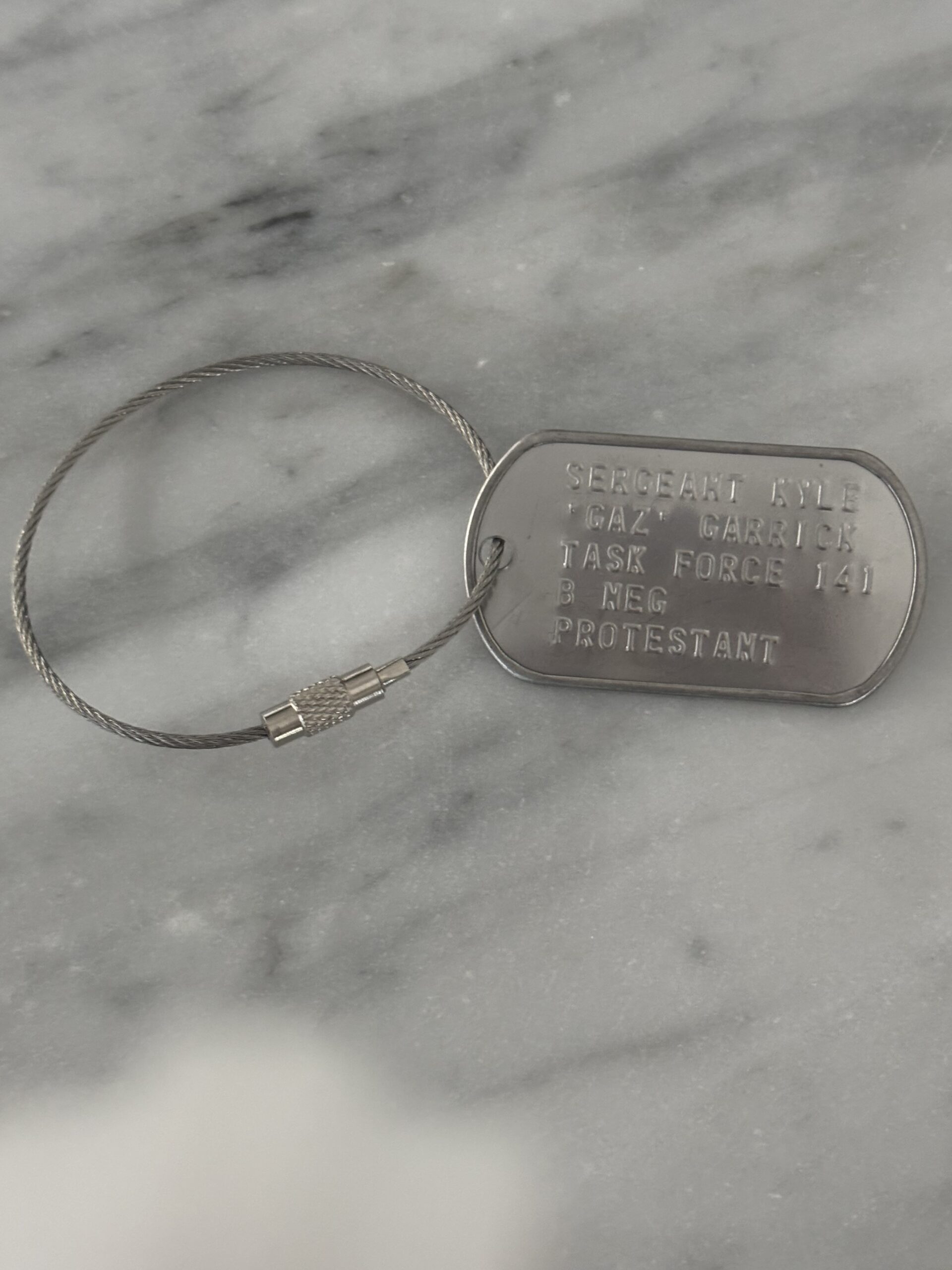 Kyle GAZ Garrick - Cosplay Dog Tags Call of Duty COD