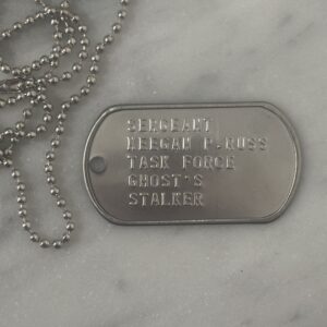 Call of Duty Keegan Russ dogtag piastrine militari COD
