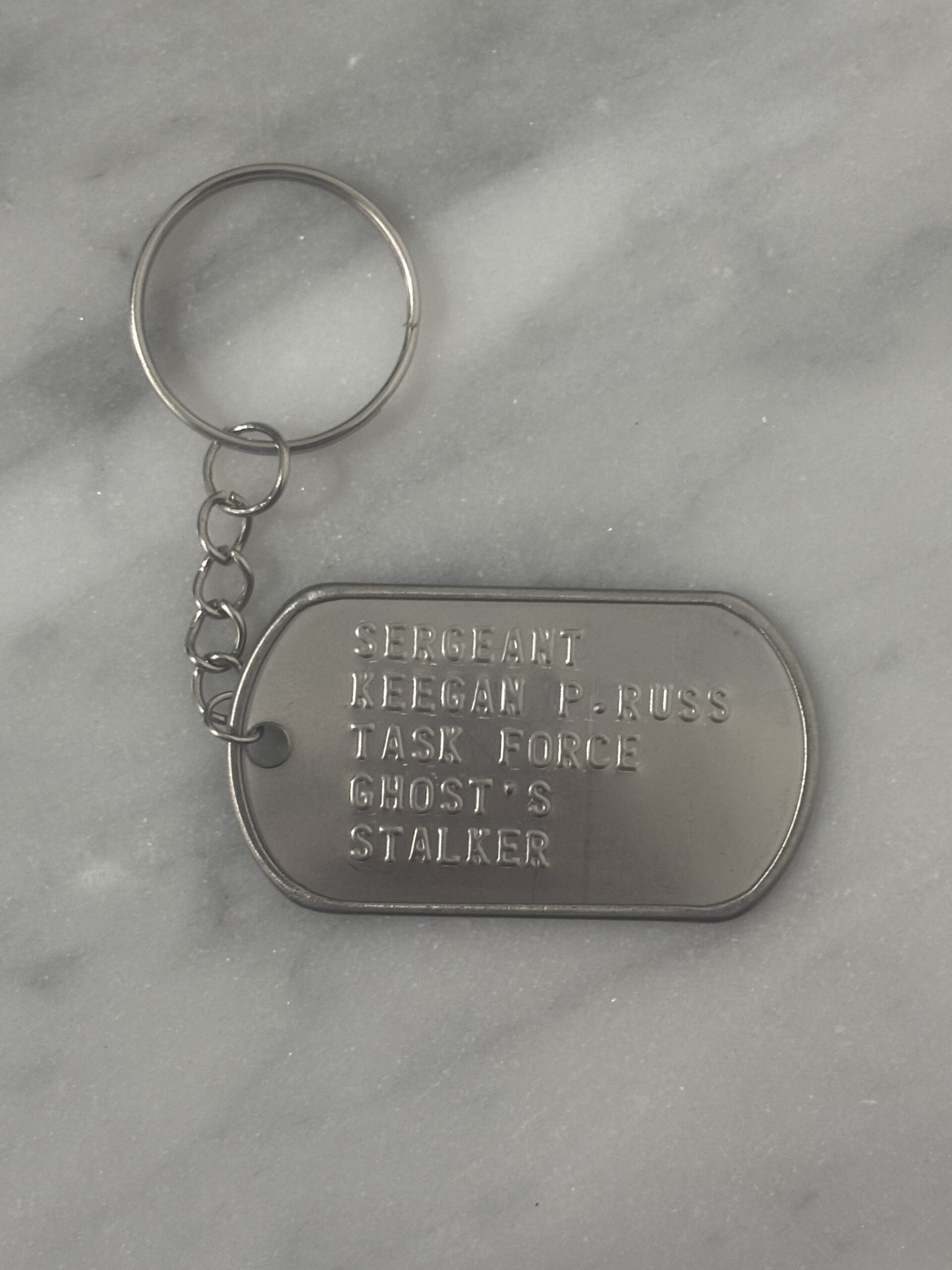 Call of Duty Keegan Russ dogtag piastrine militari COD