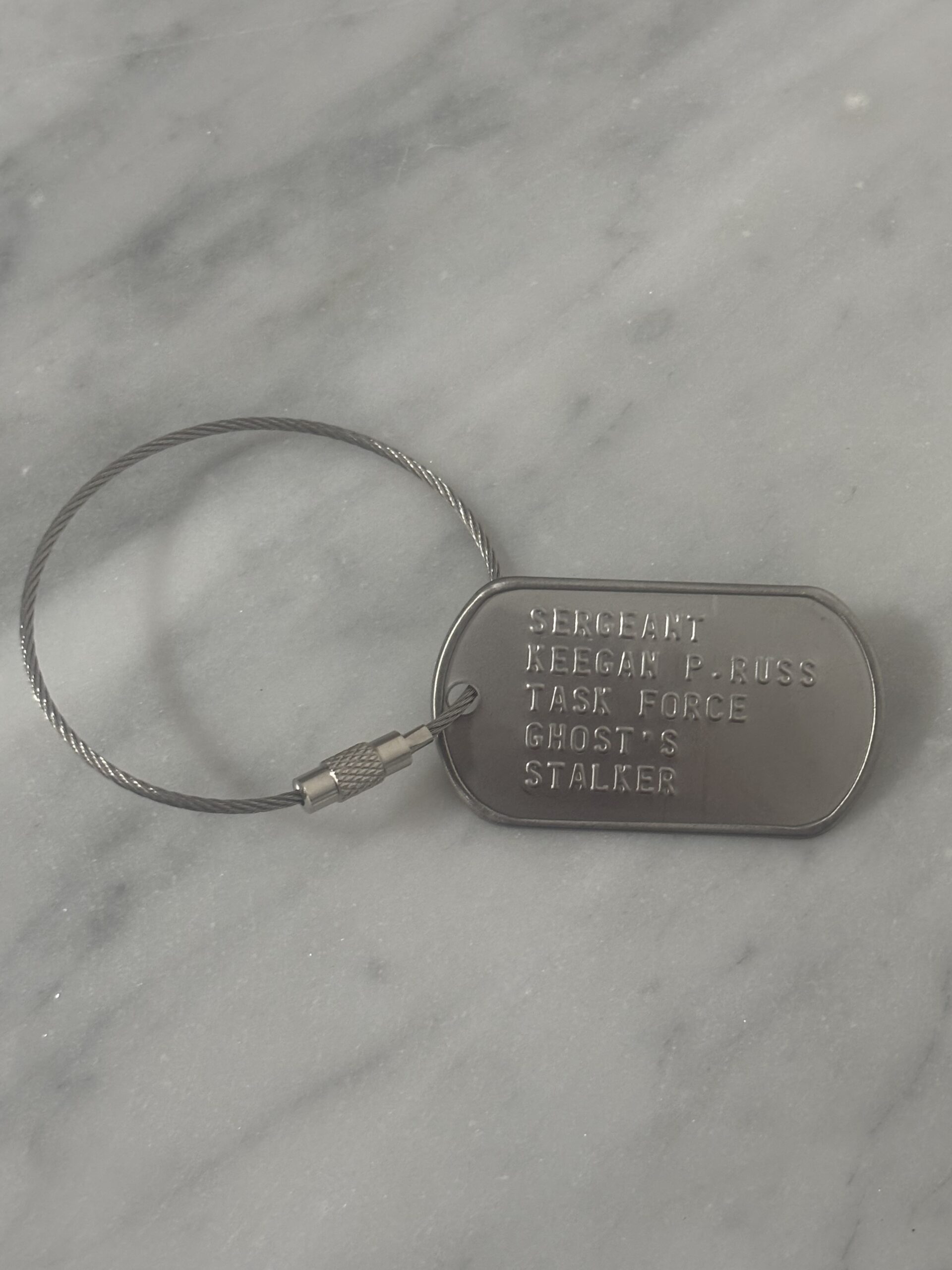 Call of Duty Keegan Russ dogtag piastrine militari COD