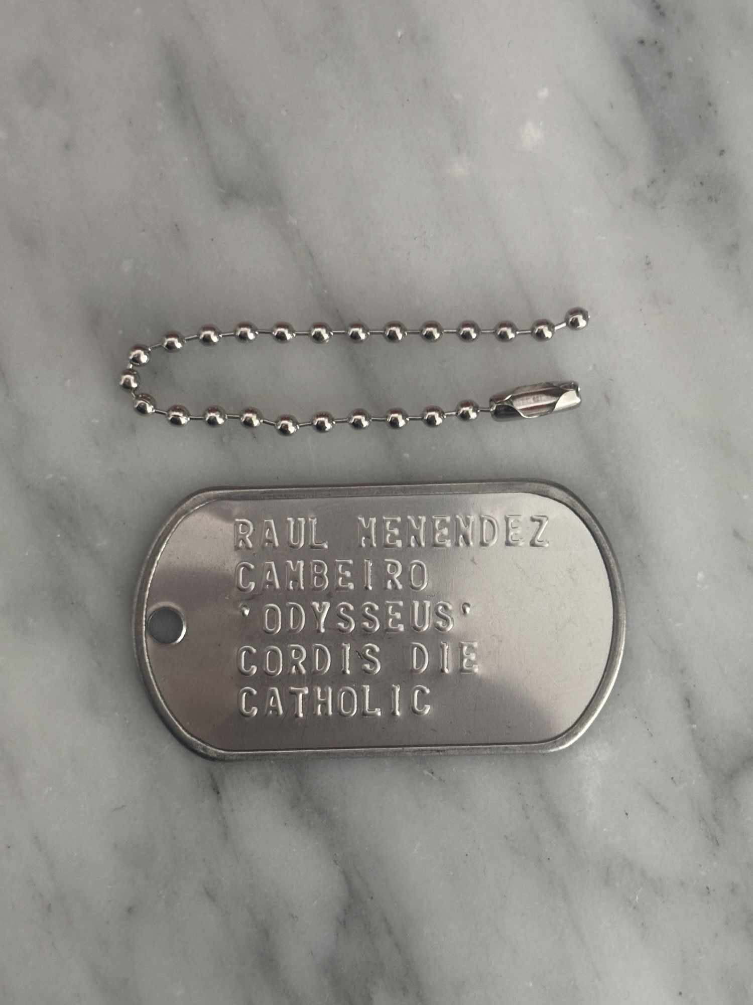 COD Dogtag Raul MENENDEZ Cambeiro Odysseus Call of Duty