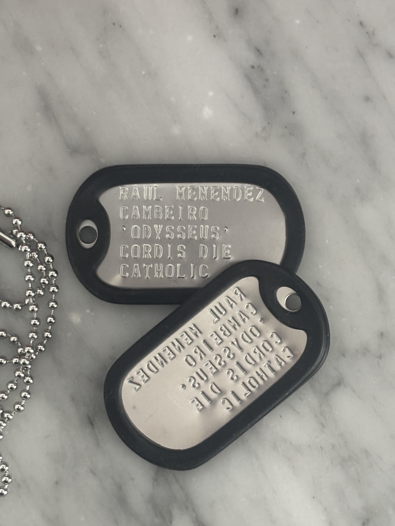 COD Dogtag Raul MENENDEZ Cambeiro Odysseus Call of Duty