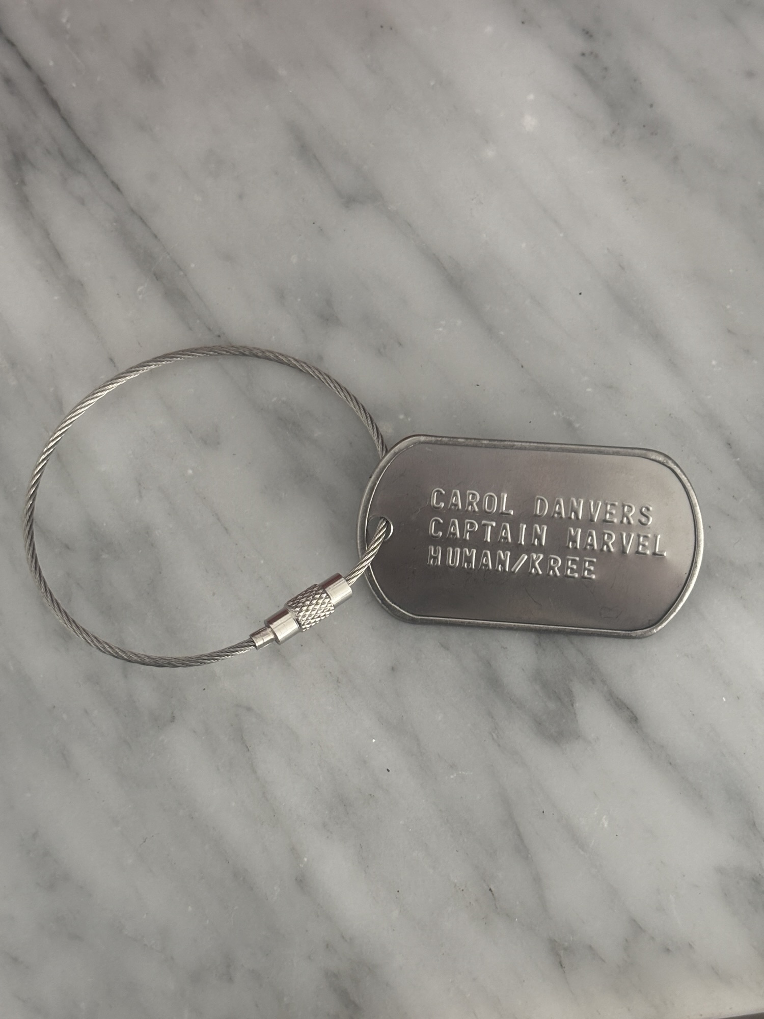 Piastrine MARVEL Ms America Avengers Dogtag piastrine militari