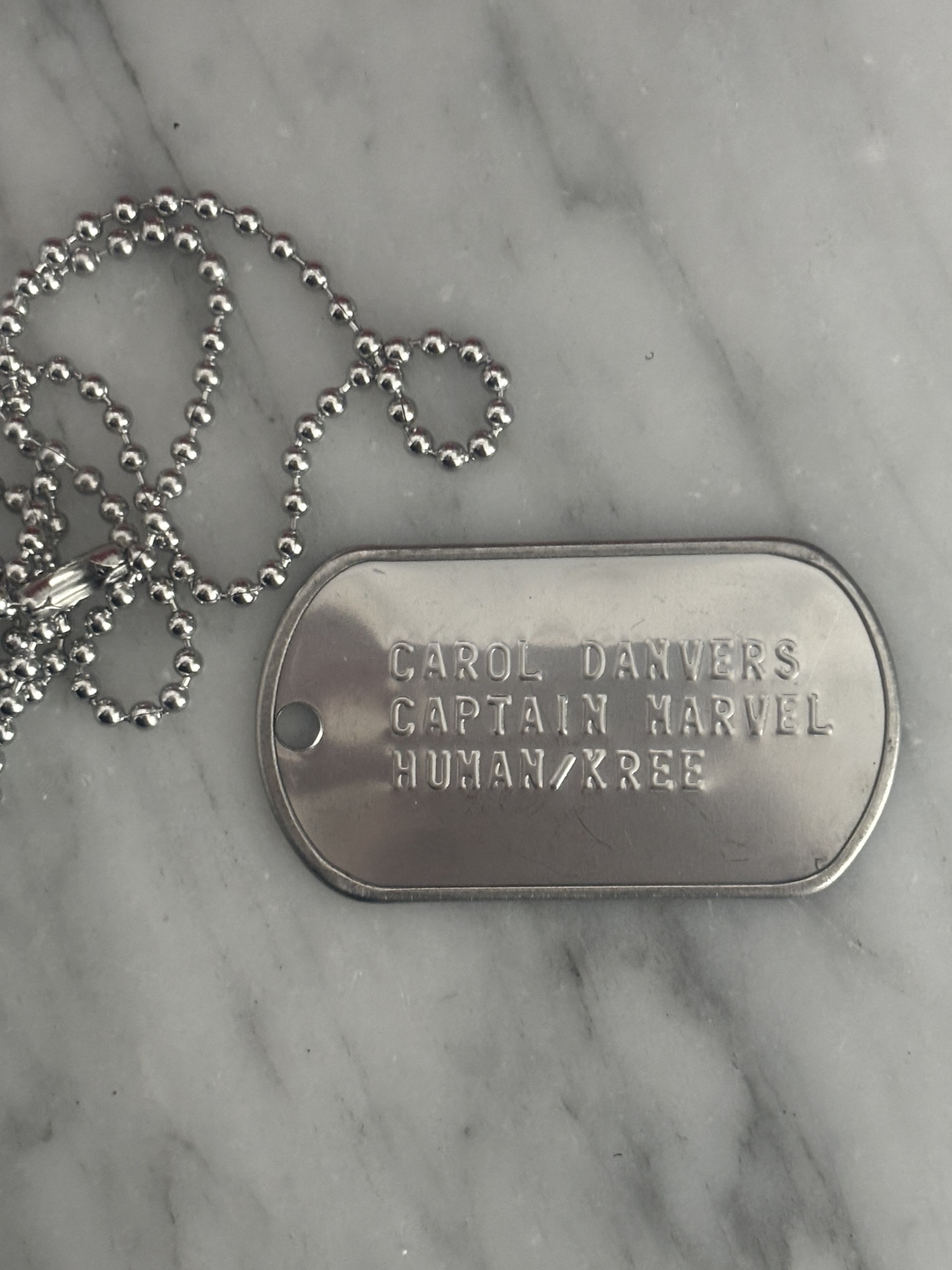 Piastrine MARVEL Ms America Avengers Dogtag piastrine militari