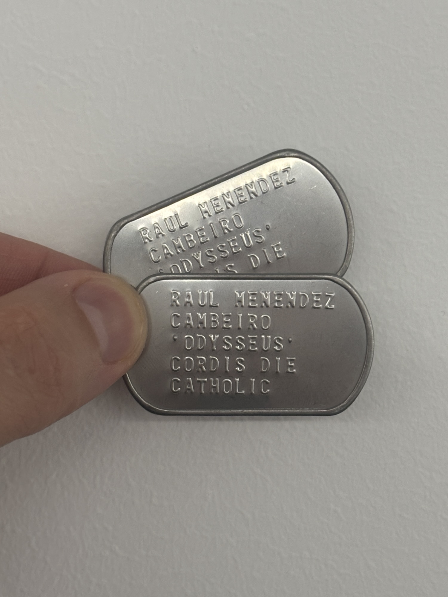 COD Dogtag Raul MENENDEZ Cambeiro Odysseus Call of Duty