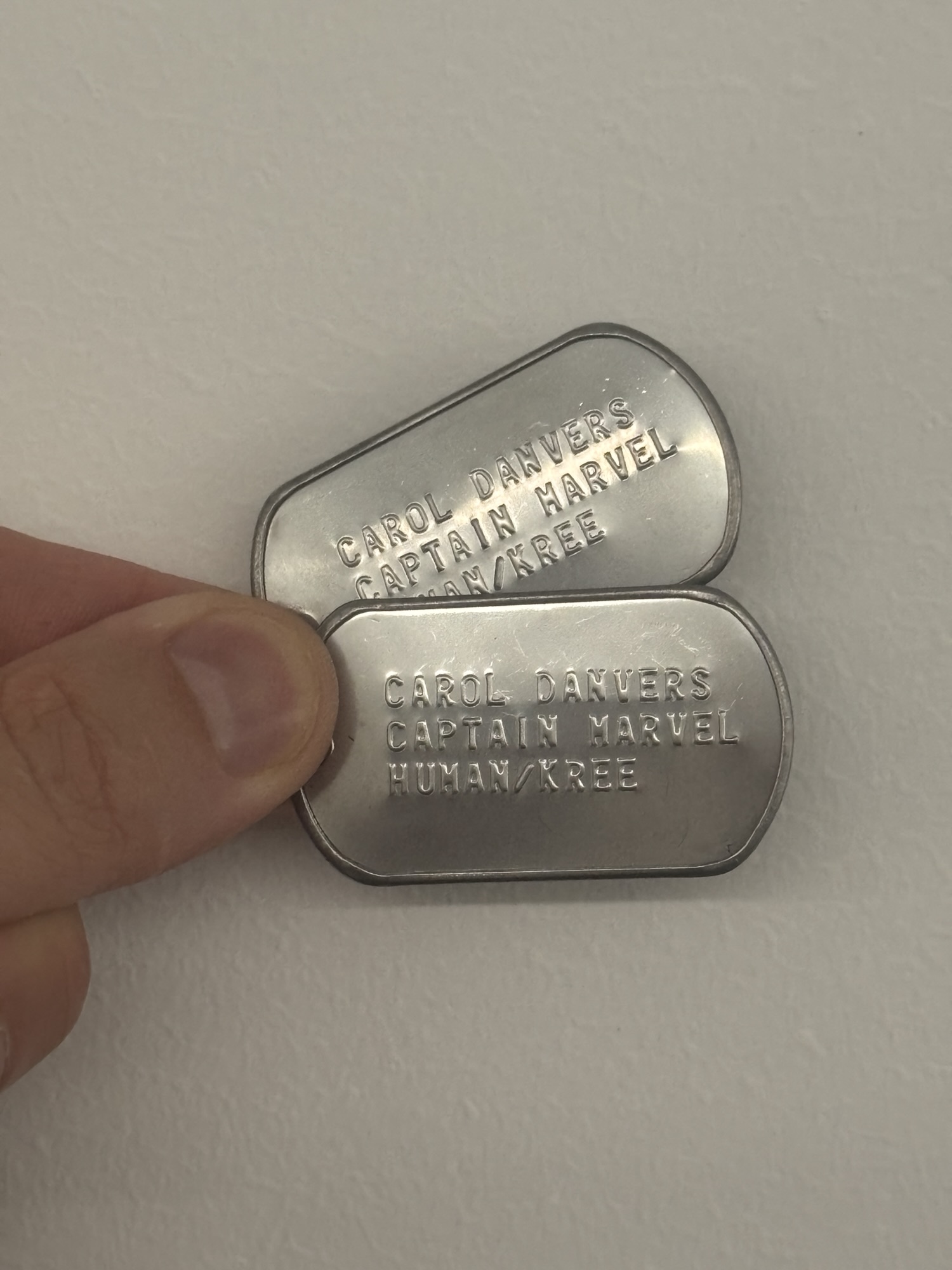 Piastrine MARVEL Ms America Avengers Dogtag piastrine militari